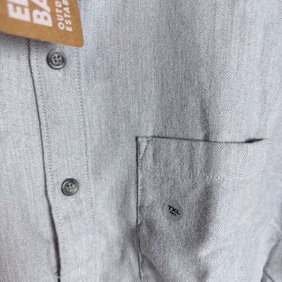 Eddie Bauer Light Gray Casual Button-Down Shirt NWT - Picture 4 of 13